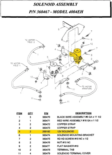 Vista 2 de Auto Crane Relé 12V Bobina sellada B