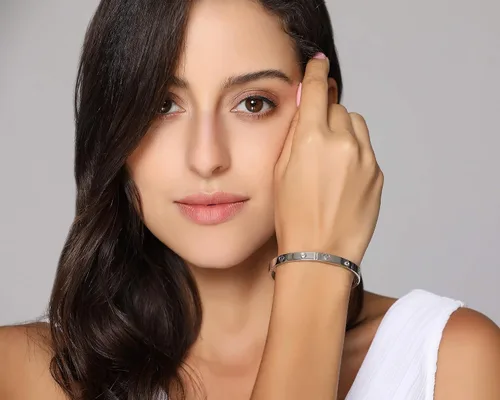 Vista 9 de Regalo de Navidad MVCOLEDY Jewelry - Pulsera chapada en oro o blanco con piedra de corazón de acero inoxidable con cristal para mujer