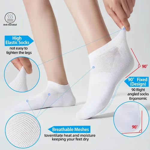 Vista 3 de ATBITER Ankle Socks Women's Thin Athletic Running No Show Low Cut Lightweight Socks 610-Pairs
