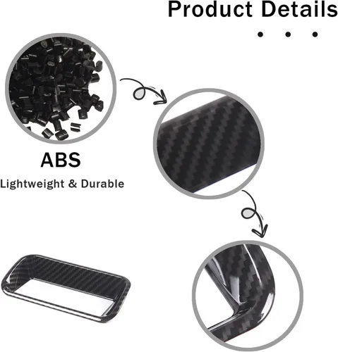Vista 6 de Marco de botón de interruptor de ajuste de luz antiniebla para Honda Pilot 2016-2022/Ridgeline 2017-2023/Passport 2019-2023, accesorios protectores