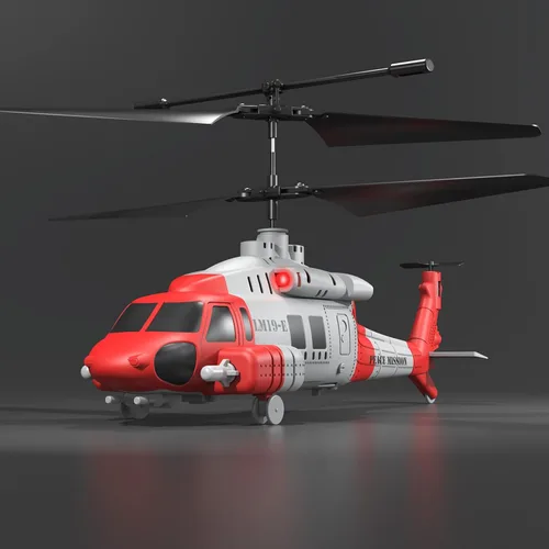 Vista 8 de OBEST Helicóptero RC LM19-E Black Hawk 3.5 Canal 2.4G - Despego/aterrizaje con una tecla, parada de emergencia, retención de altitud y 3