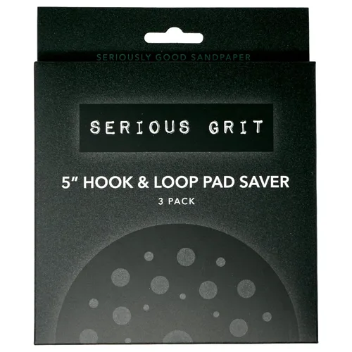 Vista 2 de Serious Grit - Protector de almohadilla de 5 pulgadas (4.921 in) para lijadoras de gancho y bucle - Protege la almohadilla de respaldo y mejora