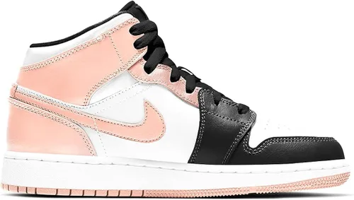 Vista 2 de Big Kid's Jordan 1 Mid WhiteArctic Orange-Black (554725 133)