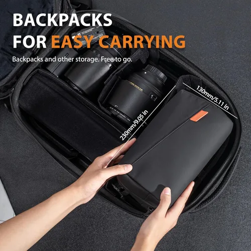 Vista 7 de Estuche de transporte para DJI Osmo Pocket 3,Bolsa de transporte para accesorios Luna Ultra Portable Large Case for Xtra Muse/Osmo 360/Mobile 8