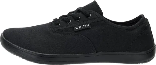Vista 3 de WHITIN - Zapatillas de lona para hombre, descalzas, de ajuste ancho Suela sin caída Calzado minimalista