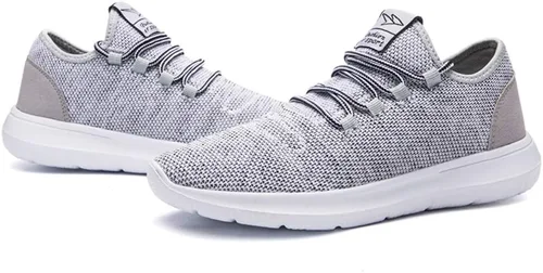 Vista 4 de KEEZMZ - Zapatos deportivos modernos y transpirables para hombres, zapatos ligeros para correr de malla, con una suela suave, estilo casual