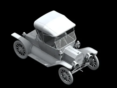 Vista 5 de ICM ICM24001 Ford 1:24-Modelo T 1913 Roadster, Coche de pasajeros de EE. UU