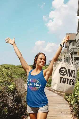 Vista 2 de Lake Life - Camiseta sin mangas para mujer, camiseta sin mangas con estampado de Lake Vibes para vacaciones, camiseta sin mangas holgada y bonita