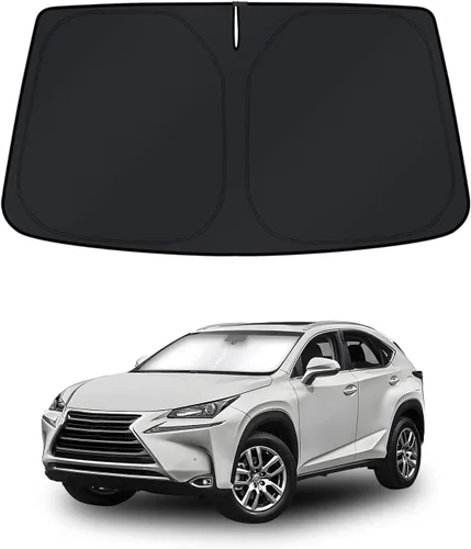 Vista 13 de KUST Parasol para parabrisas para BMW X1 F48 2016, 2017, 2018, 2019, 2020, 2021, 2022, accesorios de ajuste personalizado, parasol plegable