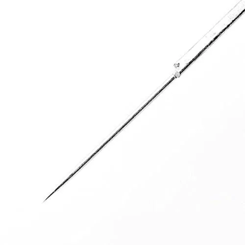 Vista 5 de Agujas de tatuaje genéricas 1RL – 50 piezas desechables esterilizadas Bugpin Premium Quality Tattoo Needle Liners 1 Round Liner Silver