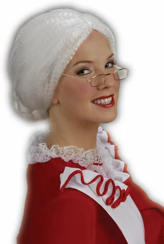 Vista 2 de Peluca para disfraz de Mamá Noel, de Forum Novelties