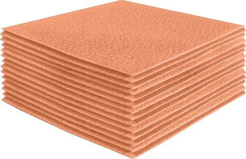 Vista 56 de FabricLA Hojas de fieltro acrílico para manualidades, cuadrados de fieltro precortados suaves de 4 x 4 pulgadas (3.9 in x 3.9 in), utiliza hojas