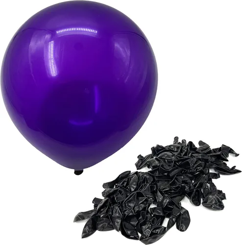 Vista 20 de Allgala 200 globos de látex de grado helio de 5 pulgadas, color negro, BL52202