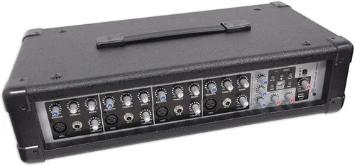 Vista 2 de Rockville Mezclador accionado de la consola de mezcla de la placa sonora RPM45 1800w para la iglesia/la escuela