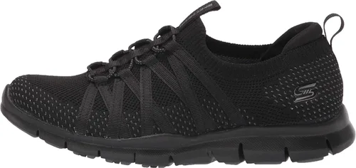 Vista 8 de Skechers Tenis de novedad gratis y chic para mujer Negro 75 ancho