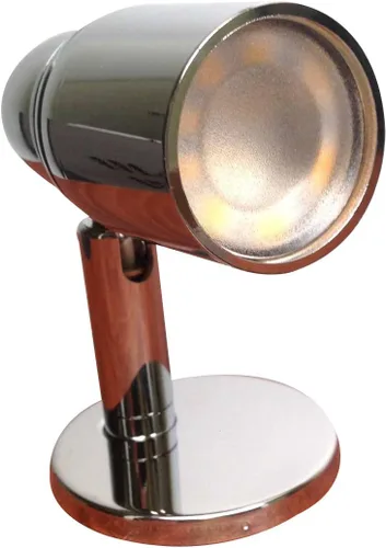 Vista 7 de Pactrade Marine Acento LED cromado latón luz de lectura barco marino 2W 52 lúmenes