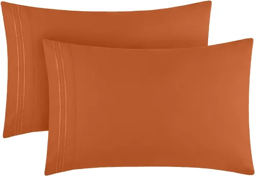 Vista 8 de Mellanni Fundas de almohada de lujo, extrasuaves, refrescantes, fundas de almohada de 12 piezas de la colección icónica, cierre de sobre