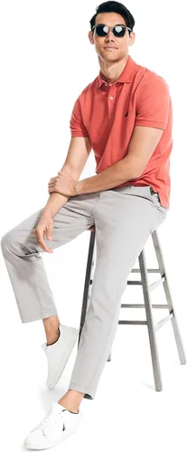 Vista 129 de Nautica playera polo clásica de mangas cortas, color sólido, para hombre