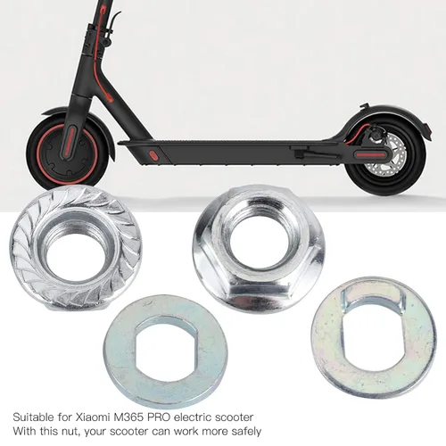Vista 2 de Tuerca del motor de la vespa, tuercas de la vespa E con la junta para la vespa eléctrica M365 PRO