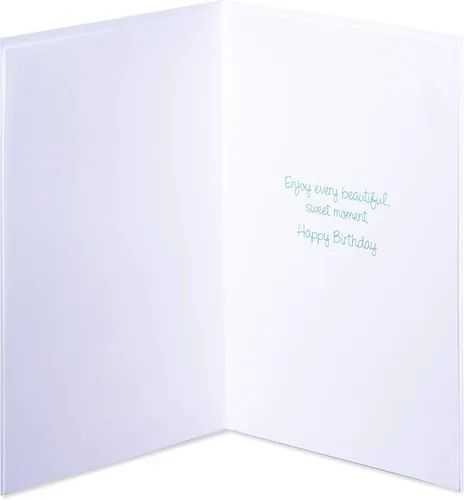 Vista 2 de Papyrus Tarjeta de cumpleaños para ella (hermoso, dulce momento)