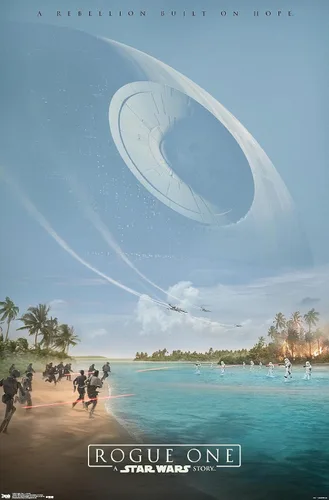 Vista 11 de Trends International Star Wars: Rogue One - Teaser Wall Poster, 14.725" x 22.375", Barnwood Framed Version