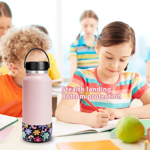 Vista 4 de HEYSKAY Protective Flask - Bota de silicona de 12 a 40 onzas para botella de agua Hydro Flask, y compatible con Stanley Tumbler, Yeti, Simple
