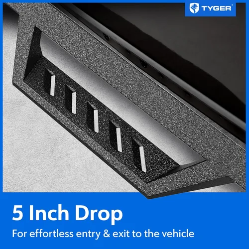 Vista 4 de Tyger Auto LanderX - Estribos compatibles con Ford F-150 2015-2026; F-150 Lightning 2022-2026; F-250 F-350 SD 2017-2026 Cabina Supercrew