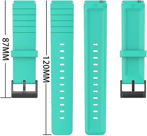 Vista 4 de Lamshaw Compatible con la correa de reloj inteligente Mindrose, correa de silicona deportiva de repuesto suave compatible con Mindrose H80 1.47 Verde