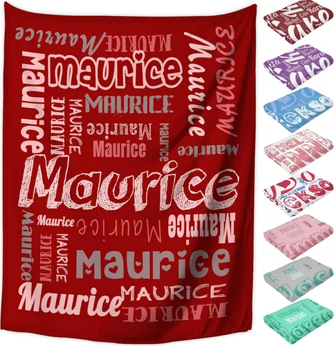 Vista 15 de Manta personalizada con nombre, mantas de franela personalizadas para bebés, niños y adultos con nombre, regalo de Navidad, cumpleaños, día de San