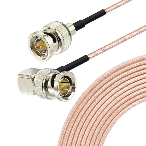 Vista 17 de Superbat HD-SDI 3G SDI Cable 1ft 75 Ohm RG179 BNC Cable de vídeo en ángulo recto Thin Short Low loss Flexible SDI Cable for HD-SDI/3G-SDI/4K/6K