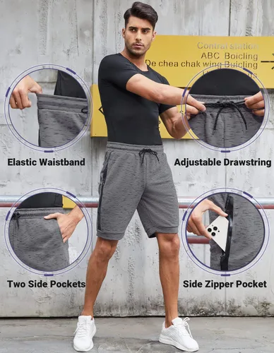 Vista 3 de SPECIALMAGIC Men's Shorts Casual Running Shorts Workout Gym Shorts Mens Shorts Athletic