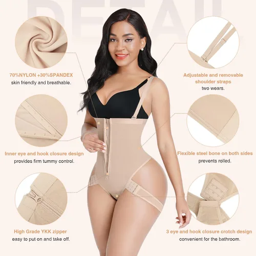 Vista 5 de FeelinGirl Faja moldeadora para mujer, firme, triple control de abdomen, pantalones cortos Faja levanta glúteos, moldeador de cuerpo invisible