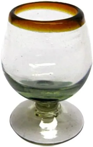Vista 8 de Amber Rim - Vasos de Martini de 10 onzas (juego de 6), vidrio reciclado, sin plomo, sin toxinas (Martini)