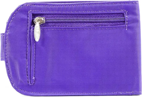 Vista 3 de Big Skinny Billetera Taxicat plegable en dos para mujer, hasta 25 tarjetas