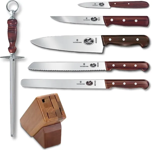 Vista 7 de Victorinox Fibrox Pro Juego de Cuchillería de 7 Piezas con Bloque