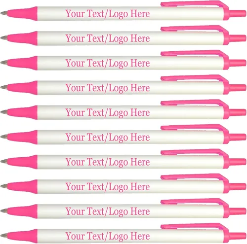 Vista 6 de SyPen Bolígrafos personalizados con tu logotipo o texto personalizado, paquete de 300 unidades a granel para negocios, fiestas y eventos, bolígrafos