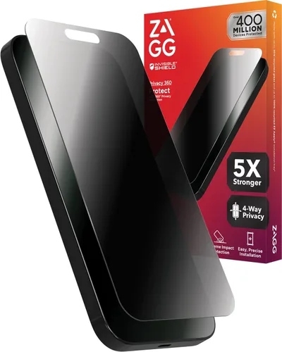 Vista 50 de ZAGG Glass Elite Protector de Pantalla para iPhone SE (3ª/2ª Gen), 8, 7, 6s, 6 – Máxima Protección contra Impactos y Arañazos, Vidrio