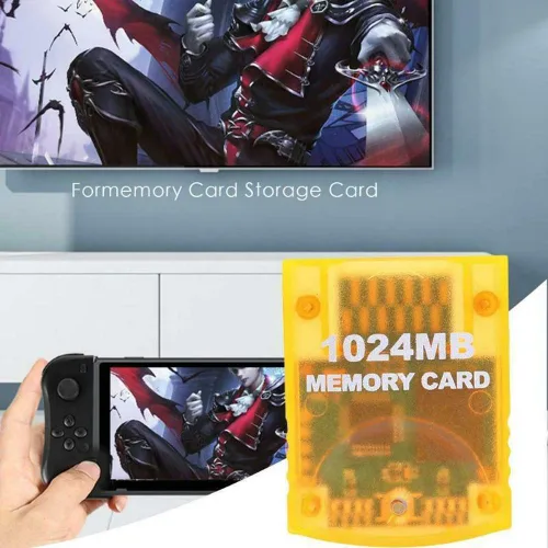 Vista 5 de DADAWE 1024MB(16344 Blocks) High Speed Gamecube Memory Card Compatible for Nintendo Wii Console Game Cube NGC GC