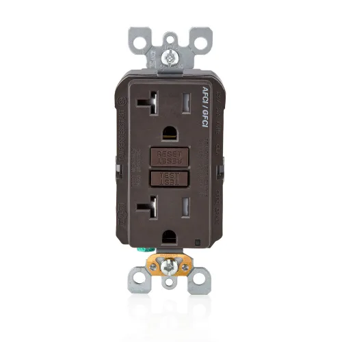 Vista 26 de Leviton SmartlockPro - Combinación GFCI de autocomprobación 15A con USB tipo A y tipo C en pared, cargador USB para teléfonos inteligentes y Blanco