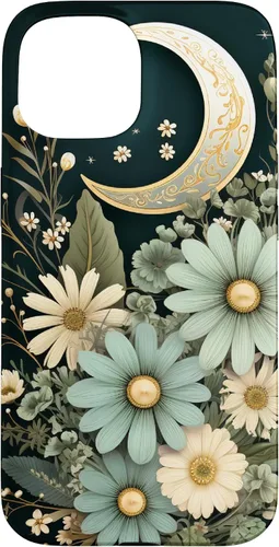 Vista 6 de Sage Green Wildflower Floral Moon Flower Botanical Case for iPhone 17