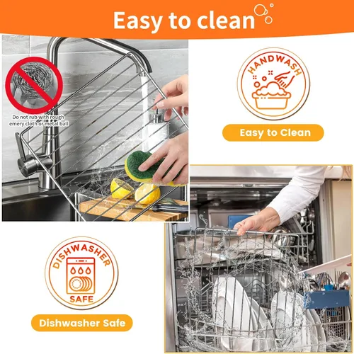 Vista 5 de GWY Rejilla de alambre para Ninja DCT451 DCT401 DCT402BK 12 en 1 Smart Double Horno 13 '' ×12.4'' Acero inoxidable tostador horno de refrigeración