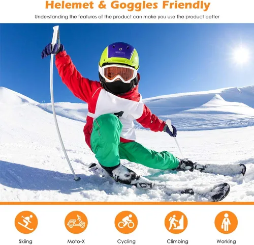 Vista 2 de Kids Balaclava Ski Mask Cold Weather Windproof Tactical Face Mask Winter for Skiing Snowboarding Cycling