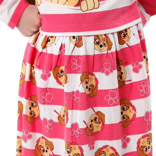 Vista 4 de PAW PATROL Vestido Vestido de verano para niñas de algodón suave Vestidos Skye Multi colorido