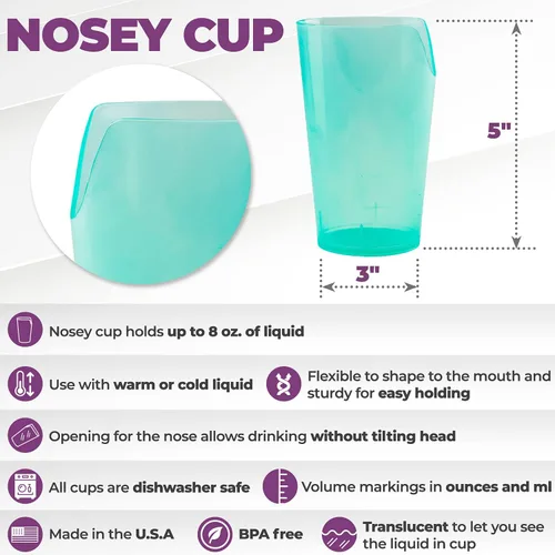 Vista 3 de Providence Spillproof Nosey Cup 8oz - Paquete de 3