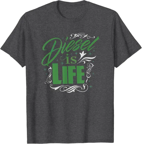 Vista 24 de Diesel is Life Roll Coal Diesels Truckers Smoke Camiseta Negro