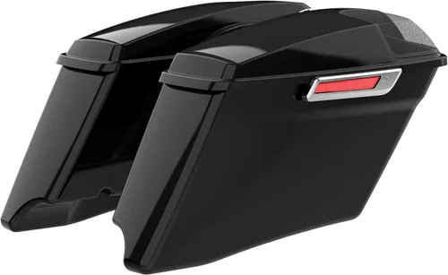 Vista 6 de SLMOTO Bolsas de sillín rígidas extendidas negras vívidas para Harley 2014-2020 Touring Road King FLHR Electra Road Street Glide FLHT FLHX Ultra