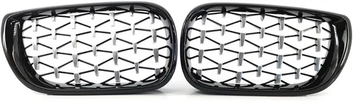 Vista 3 de Parrilla de riñón de parachoques delantero para BMW Serie 3 E46 4 puertas 2002-2005, 1 par