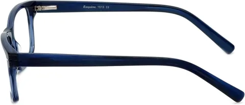 Vista 3 de Esquire Gafas de acetato de diseñador y estuche rígido EQ1513 en azul marino 2.126 in lente DEMO, marino