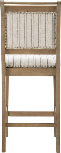 Vista 6 de Linon Home Decor Products Taburete Newton Grey para mostrador, gris lavado