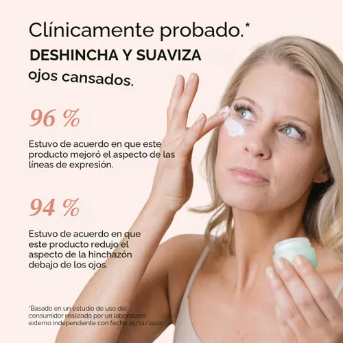 Vista 3 de Eight Saints Skin Care All In Crema de ojos, natural y orgánica antienvejecimiento para reducir la hinchazón, arrugas y bolsas debajo de los ojos